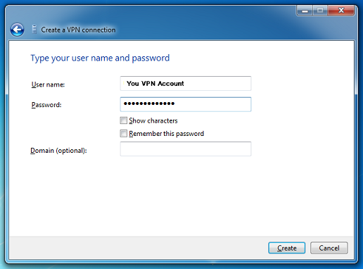 Windows 7 Username And Password